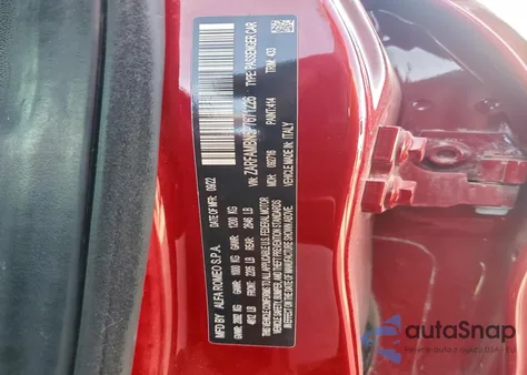 2023 Alfa Romeo Giulia Ti z USA, uszkodzony, nr VIN ZARFAMBN5P7671226